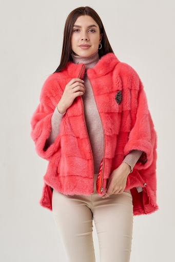 Миниатюра фотографии Шуба из норки оверсайз