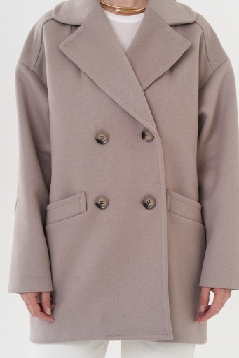 Миниатюра фотографии Пальто-пиджак с английским воротником