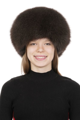 Миниатюра фотографии Шапка женская из песца