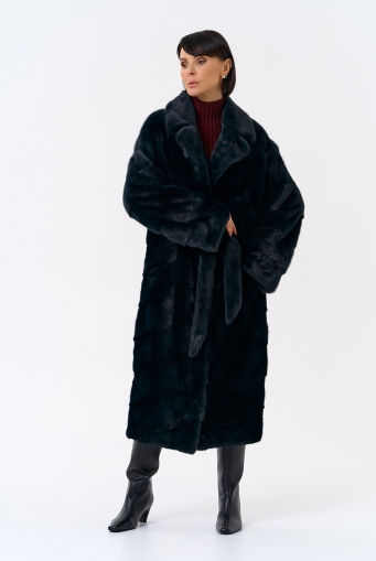 Миниатюра фотографии Зеленая шуба из норки