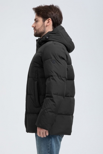 Миниатюра фотографии Мужской пуховик с капюшоном 