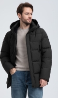 Миниатюра фотографии Мужской пуховик с капюшоном 