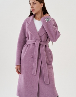 Купить Удлиненное женское пальто с поясом в каталоге