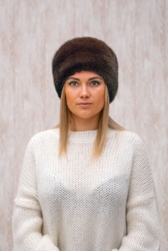 Миниатюра фотографии Шапка женская из норки