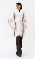 Миниатюра фотографии Белая шуба из лисы