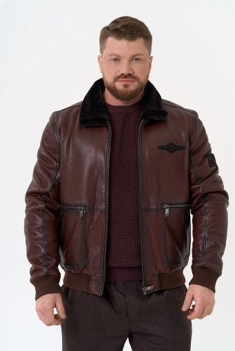 Миниатюра фотографии Мужская натуральная дубленка