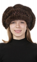 Миниатюра фотографии Шапка женская из норки