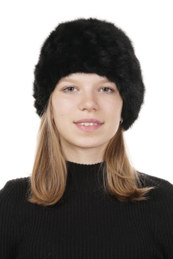 Миниатюра фотографии Шапка женская из норки