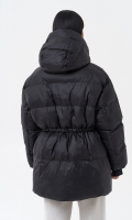Миниатюра фотографии Женский пуховик черного цвета