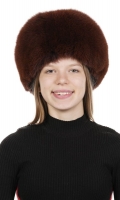 Миниатюра фотографии Шапка женская из песца