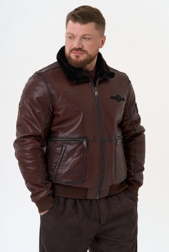 Миниатюра фотографии Мужская натуральная дубленка