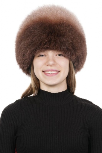 Миниатюра фотографии Шапка женская из песца