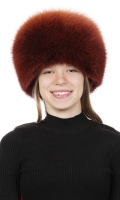 Миниатюра фотографии Шапка женская из песца