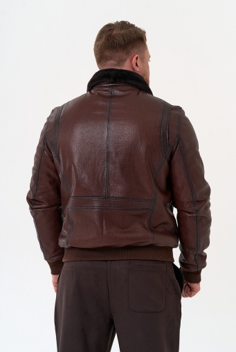 Миниатюра фотографии Мужская натуральная дубленка