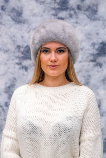 Миниатюра фотографии Шапка женская из норки