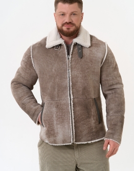 Купить Светлая мужская дубленка в каталоге Мужские дублёнки