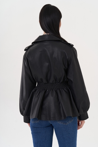 Миниатюра фотографии Куртка-косуха с резинкой по талии