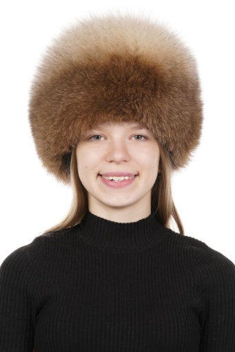 Миниатюра фотографии Шапка женская из песца