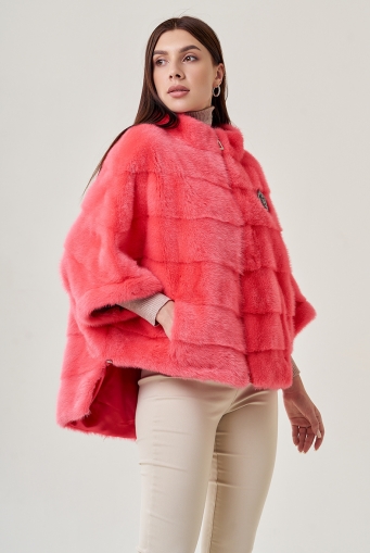 Миниатюра фотографии Шуба из норки оверсайз