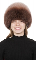 Миниатюра фотографии Шапка женская из песца